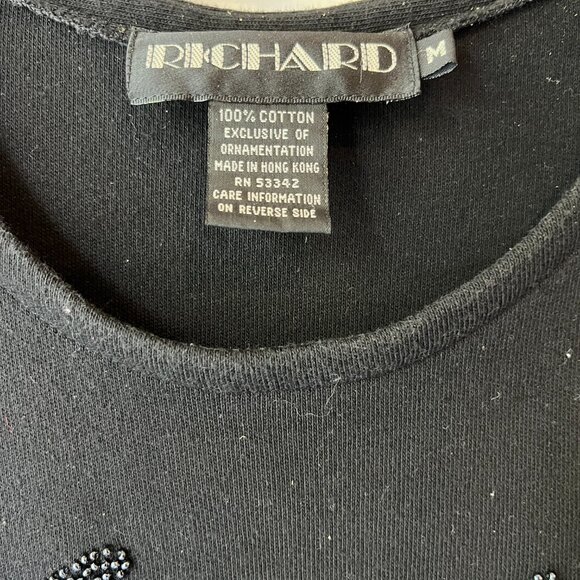 Richard and Company Womens Black Sleeveless Dress and Jacket with Dragonflies M - Picture 5 of 8